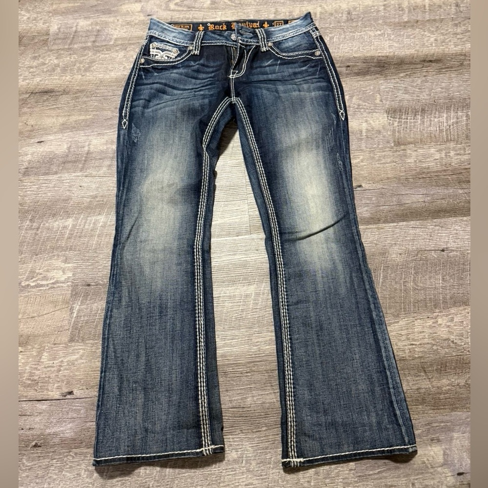 Rock Revival Dark Blue Boot Cut Jeans